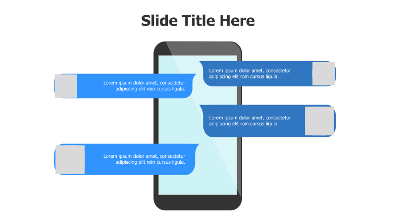 Phone Testimonials with 4 Bubbles