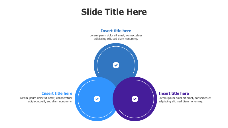 3-Point Interlocking Circles with Icons