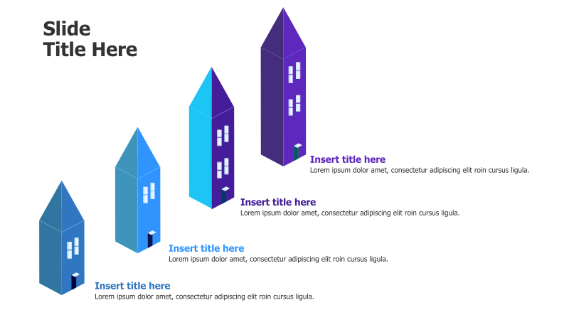 4-Level 3D Building Infographic