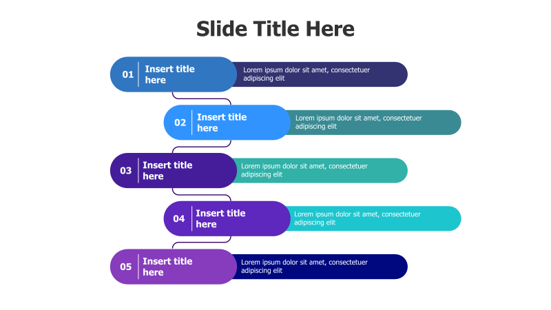 5-Step Sequential Process Flow