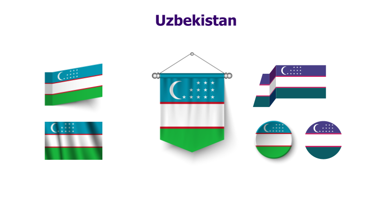 Uzbekistan Flag Variations