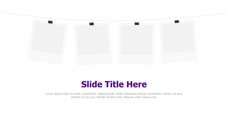 Photo Display with Placeholder Images