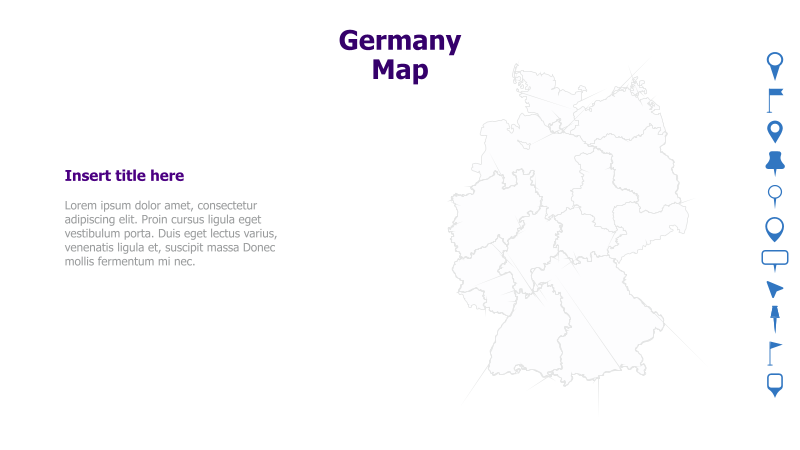 Germany Map Template
