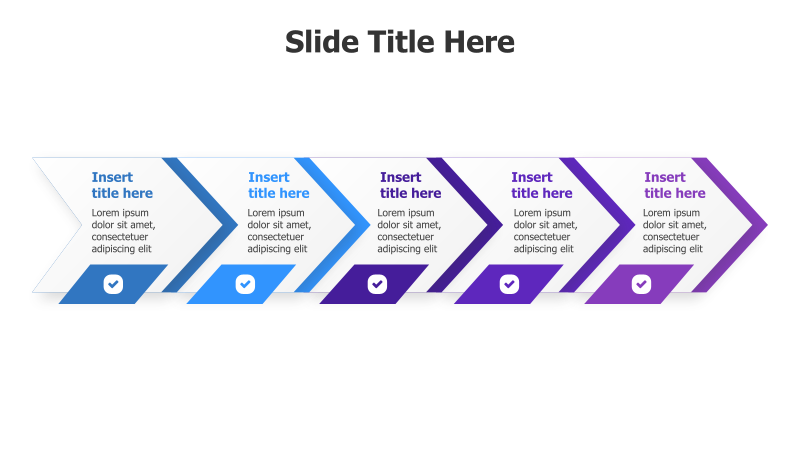 5-Step Arrows Timeline