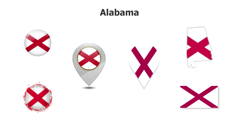 Alabama State Flag Variations