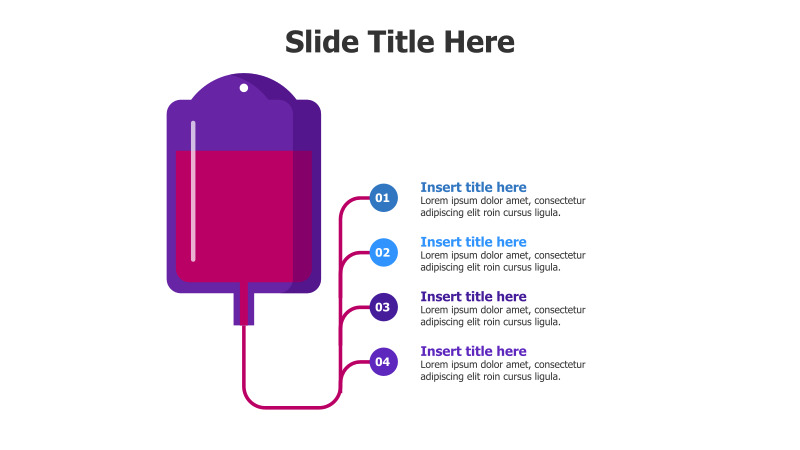 4 Points from a Blood Bag Infographic