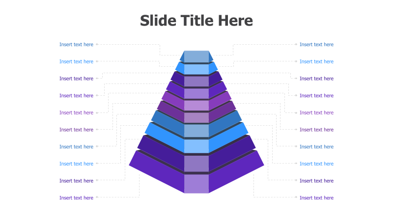 8-Level Bi-Side Pyramid Diagram