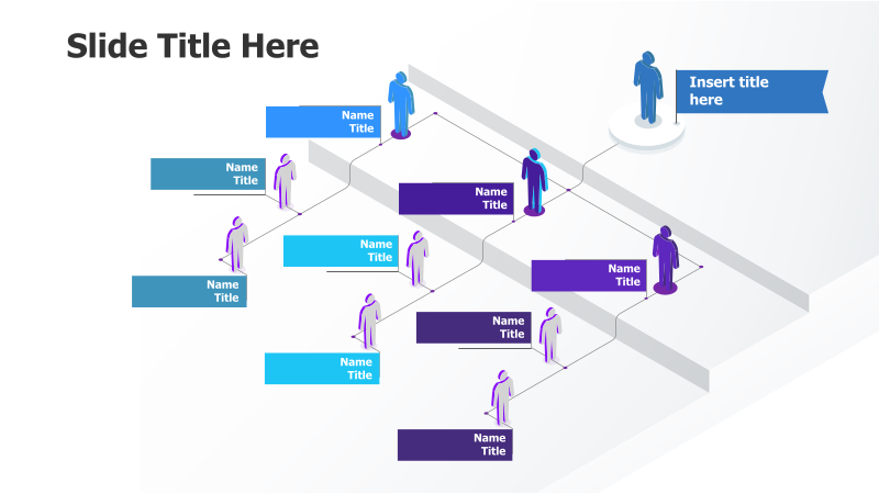 10-Person 3D Organizational Chart