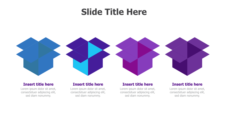 4-Step 3D Pyramid Diagram