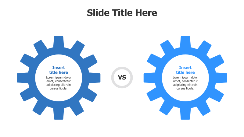Two-Gear Comparison Infographic