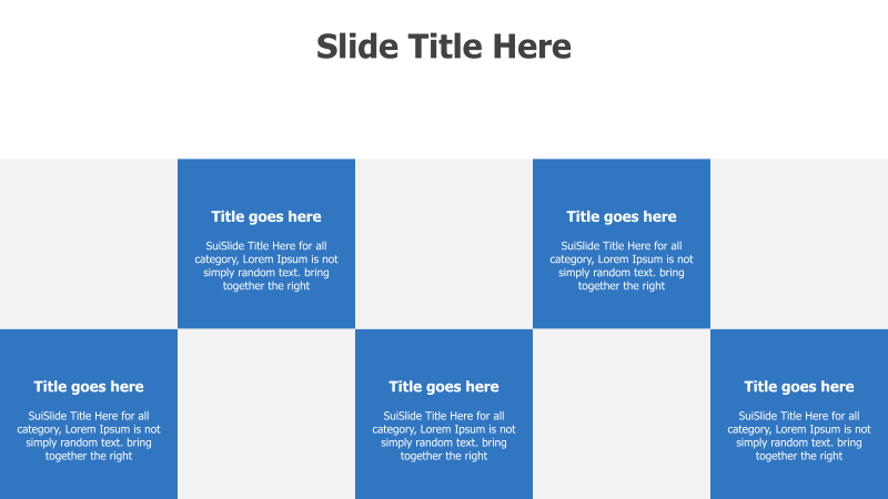6-Part Grid with Title Placeholders