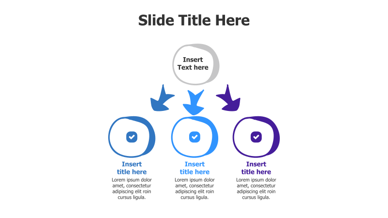 3-Point Branching Circles Infographic