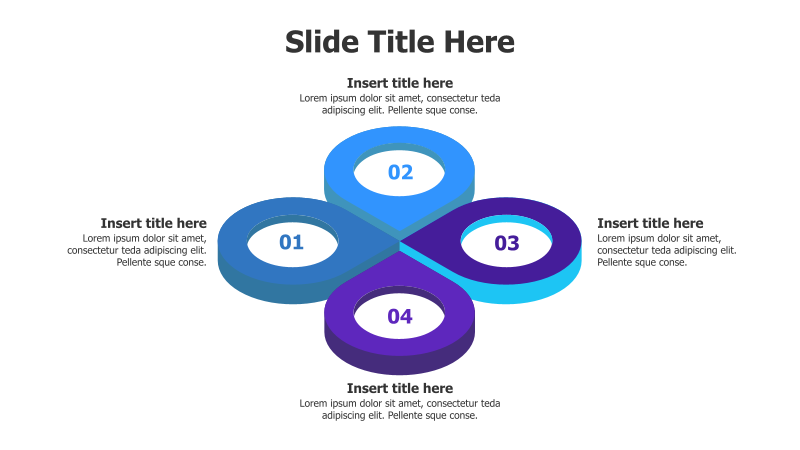 Four Interlocking 3D Locations