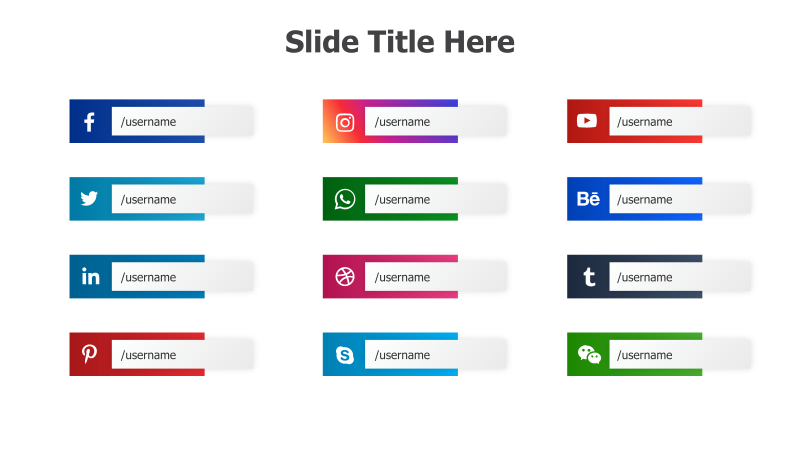 Social Media Contact Slide