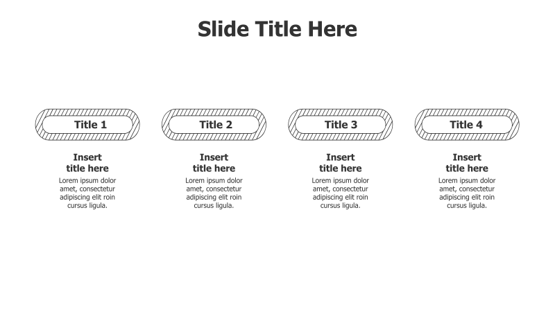 4 Pattern Outline Frames Infographic