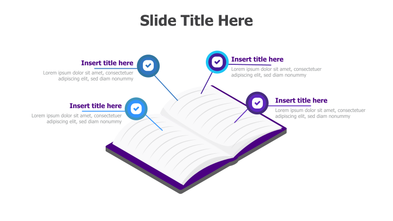 4-Point Education Book Diagram