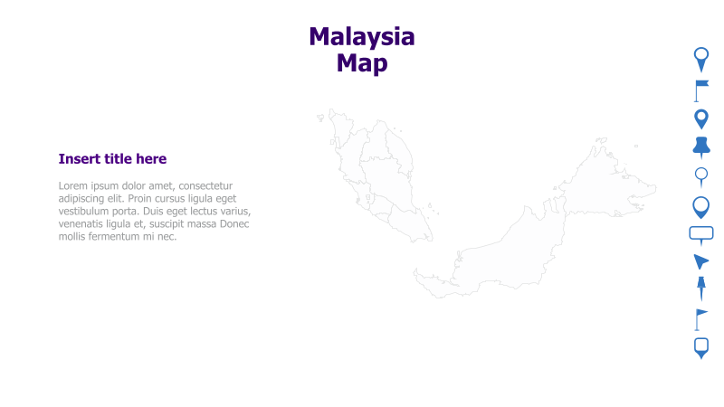 Malaysia Map Template
