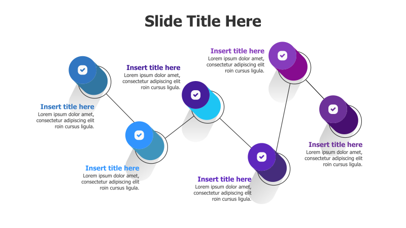 6-Level Circular 3D Infographic
