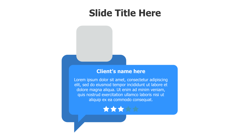 Client Testimonial with Rating