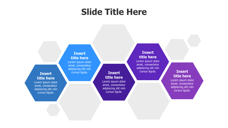 6-Point Hexagonal Infographic