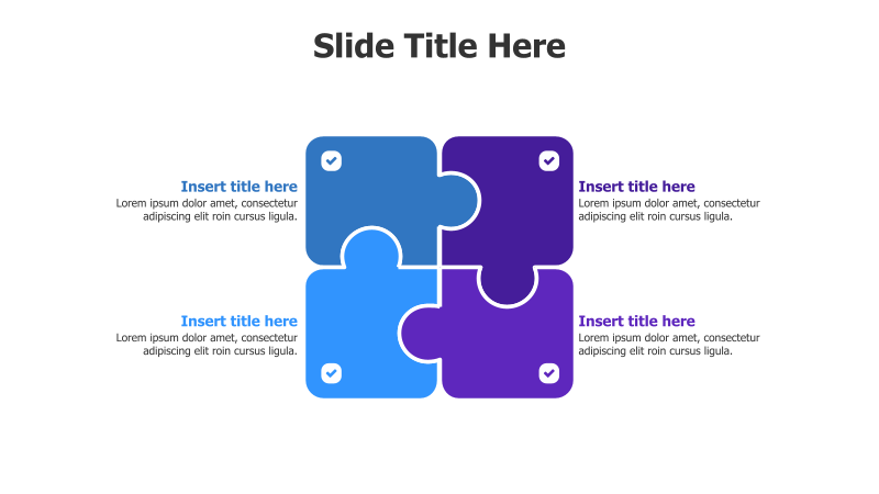 4-Point Connected Puzzle Pieces