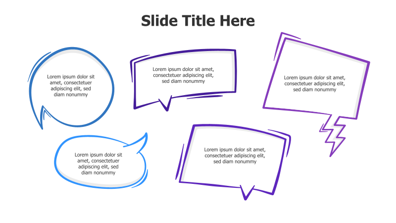 6 Speech Bubble Infographic