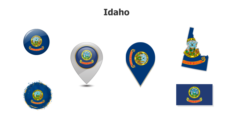 Idaho State Flag Variations