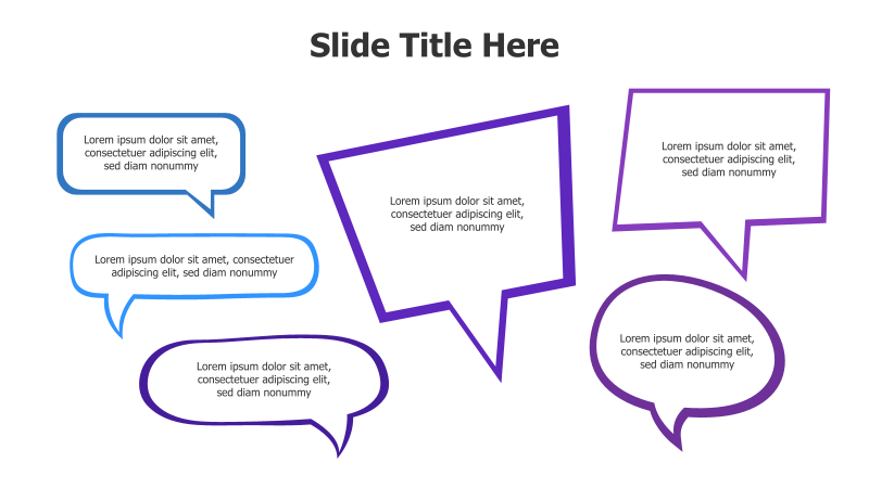 6 Speech Bubble Infographic