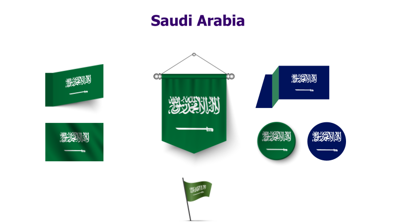 Saudi Arabia Flag Variations