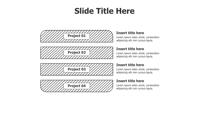 4-Point Doodle Patterned Stripes Infographic