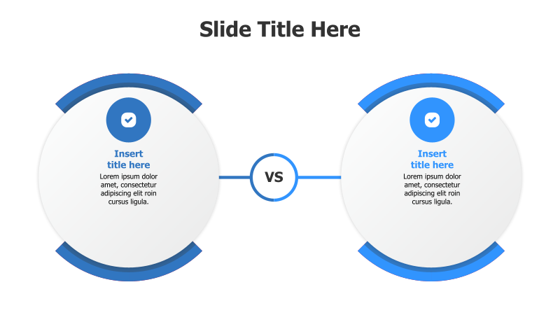 Two-Circle Comparison Infographic