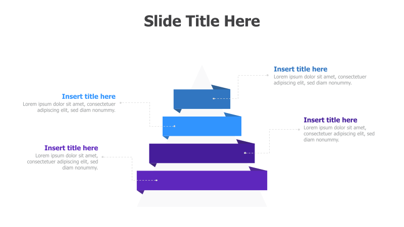 4-Level Ascending Pyramid Diagram