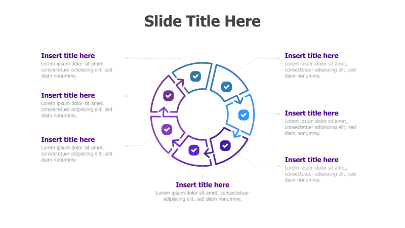 7-Step Circular Process with Arrows
