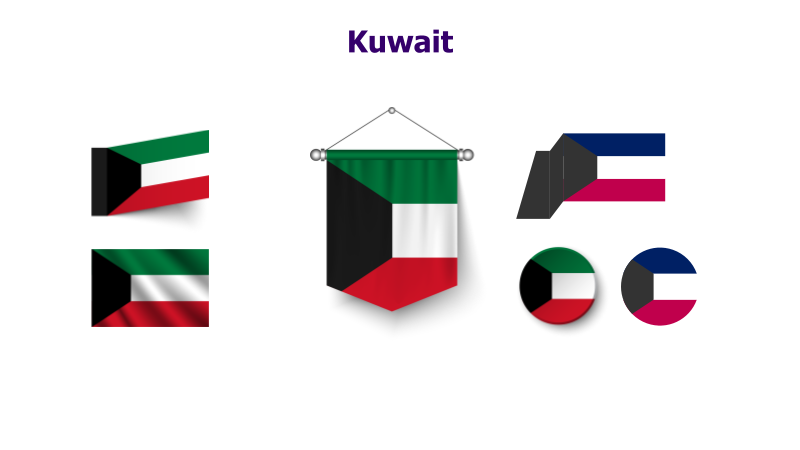 Kuwait Flags Display