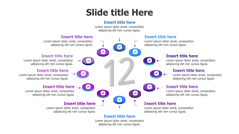 12-Step Circular Infographic