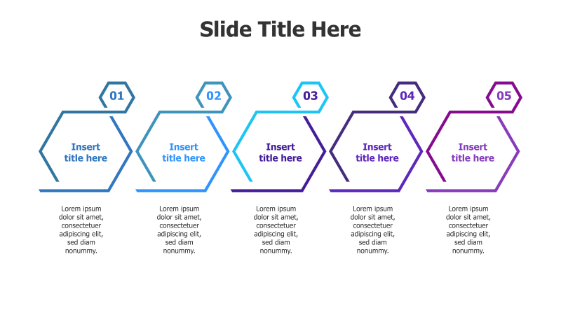 5-Step Hexagonal Process Flow