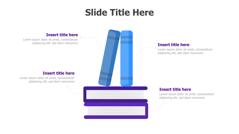 4-Point Education Books Diagram
