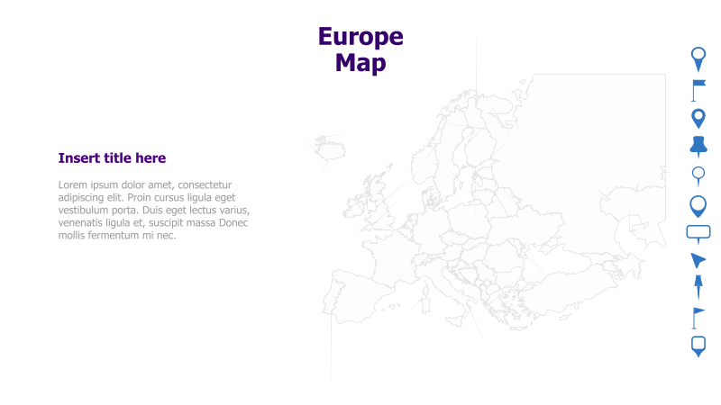 Europe Map Template