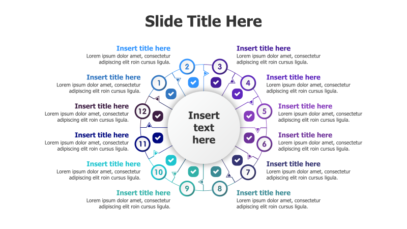 12-Point Circular Infographic