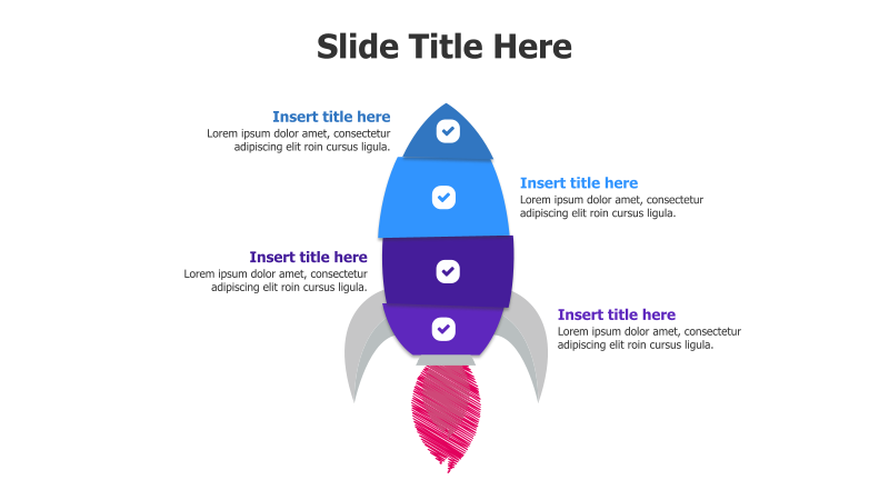 4-Point Rocket Infographic