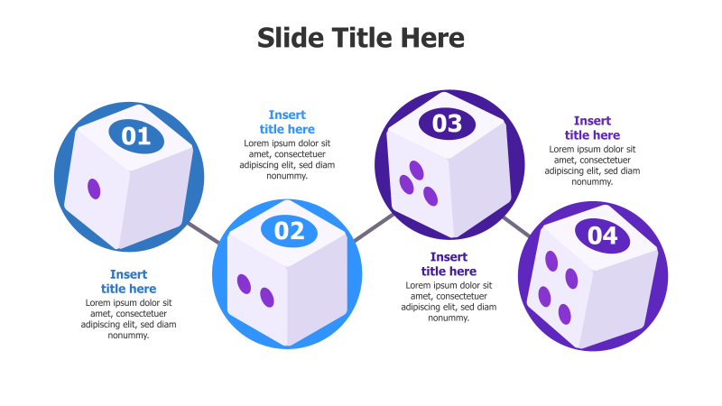 4-Step Dice Infographic