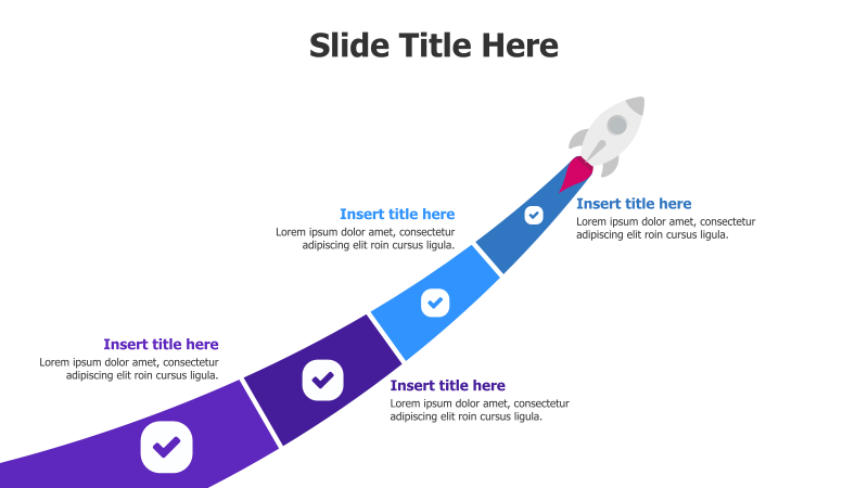 4-Step Rocket Launch Infographic