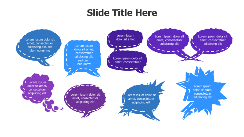 Multiple Speech Bubble Infographic