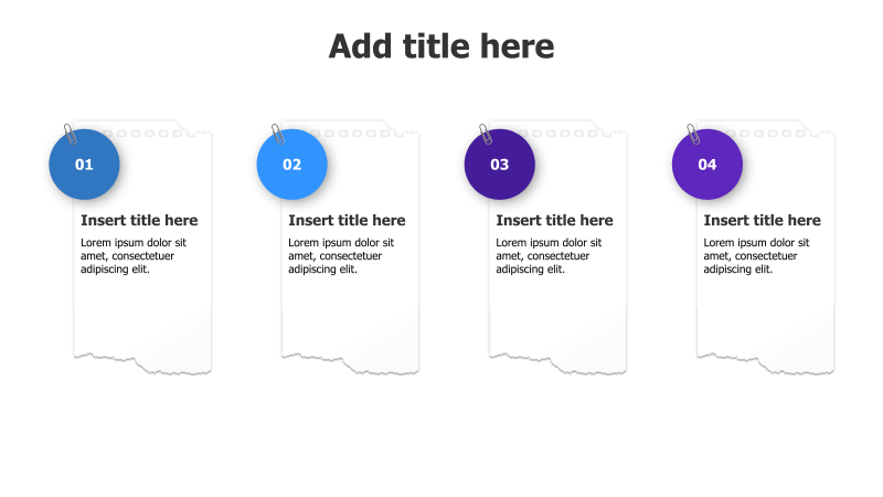 4 Paper Sticky Notes with Circles