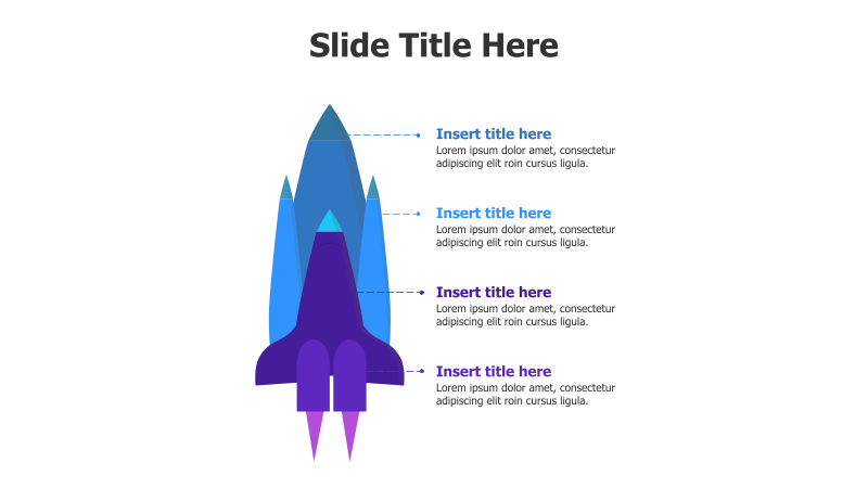 4-Point Rocket Infographic