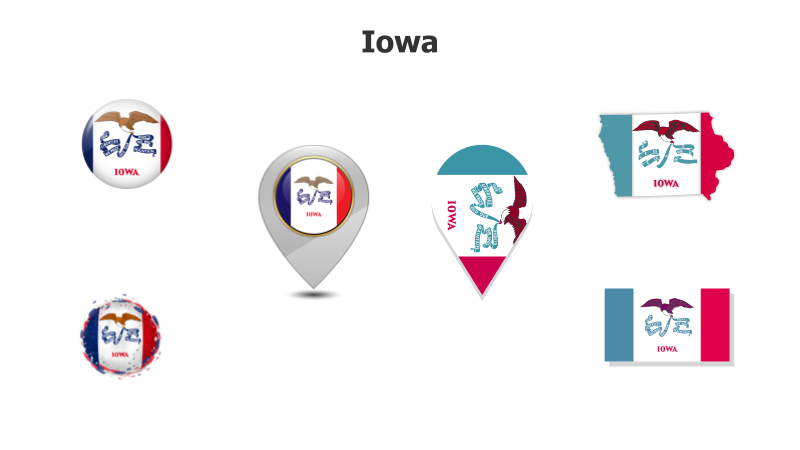 Iowa State Flag Variations