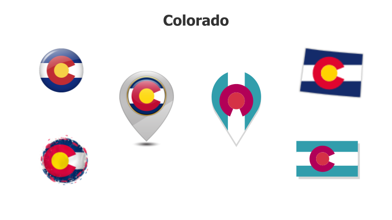 Colorado State Flag Variations
