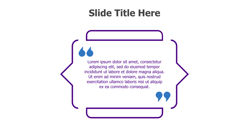 Quote Slide with Decorative Frame