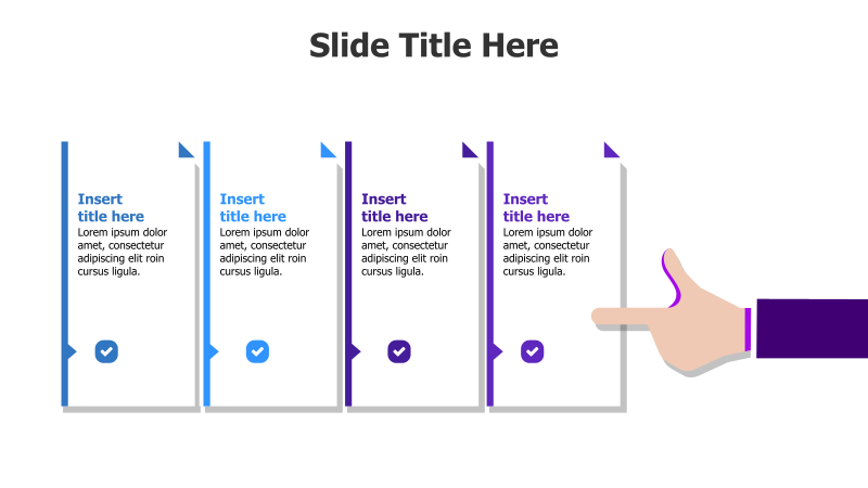 4-Step Process with Hand Pointing