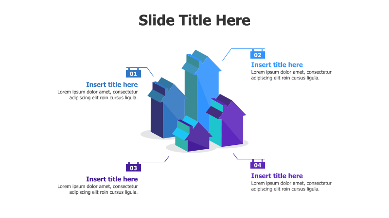 4-Point 3D House Infographic